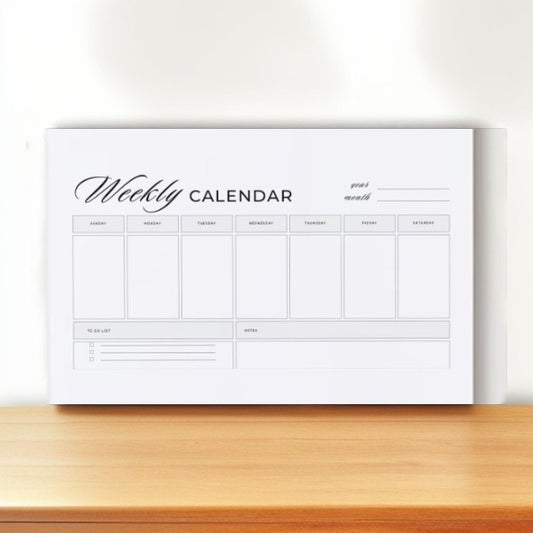 Minimal Weekly Planner Pad